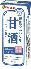 4/20限定全品P3倍 【送料無料】マルサンアイ あまざけ 甘酒 パック 200ml×2ケース/48本