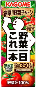 10/24〜10/27 9:59まで全品P3倍 【抽選で1等2万ポイント当たる!】【送料無料】KAGOME カゴメ 野菜一日これ一本 200ml×96本(4ケース)