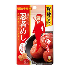 【送料無料】【ネコポス便】UHA味覚糖 忍者めし 梅かつお味 20g×10袋【メール便にてお届けします】