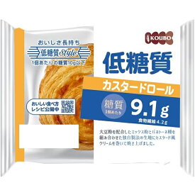 【送料無料】パネックス KOUBO 低糖質カスタードロール 12個 ロングライフパン