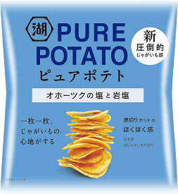 4/24日20時～25日限定P3倍 【送料無料】湖池屋 じゃがいも心地 オホーツクの塩と岩塩 55g×3ケース/36袋