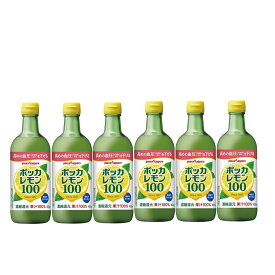 【送料無料】ポッカサッポロ ポッカレモン100 450ml×6本