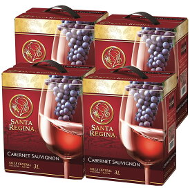 【最強配送】 【送料無料】サンタレジーナ カベルネソーヴィニヨン 3000ml 3L×4本【北海道・沖縄県・東北・四国・九州地方は必ず送料がかかります】