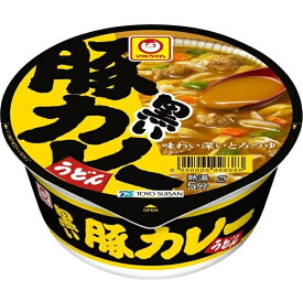 5/25限定P3倍 【送料無料】東洋水産 マルちゃん 黒い豚カレーうどん 87g×4ケース/48個