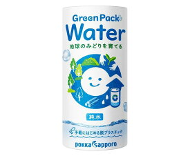 5/25限定P3倍 【送料無料】ポッカサッポロ 飲料水 Green Pack Water カートカン 195ml×2ケース/60本天然水 水 ウォーター
