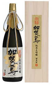 5/18限定P3倍 日本酒 石川県 加賀鳶 純米大吟醸 吉祥 1800ml 1.8L 1本【ご注文は1ケース（6本）まで1個口配送可能】