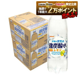 11/6〜11/9限定P4倍 【抽選で1等2万ポイント当たる！】【送料無料】サンガリア 伊賀の天然水 強炭酸水 レモン 1000ml (1L) ×2ケース 24本