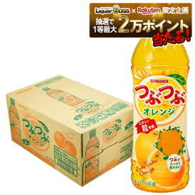 11/14〜11/16限定P3倍 【抽選で1等2万ポイント当たる！】【送料無料】サンガリア つぶつぶオレンジ 500ml×1ケース/24本みかん みかんジュース オレンジジュース 果粒