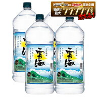 【最強配送】【送料無料】本格そば焼酎 雲海 そば 25度 4000ml4L×4本/1ケース【北海道・沖縄県・東北・…
