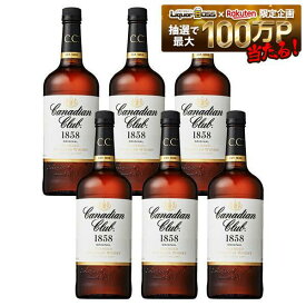 【送料無料】サントリー カナディアンクラブ リッターボトル 40度 1000ml 1L×6本/1ケース【北海道・沖縄県・東北・四国・九州地方は必ず送料が掛かります】