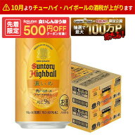 【先着500円OFFクーポン】【最強配送】【送料無料】 サントリー 角ハイボール 濃いめ 350ml×2ケース/48…