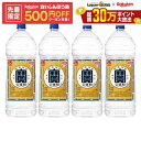 【先着500円OFFクーポン】【最強配送】【送料無料】宝酒造 宝焼酎 20度 ペット 4000ml 4L×1ケース/4本