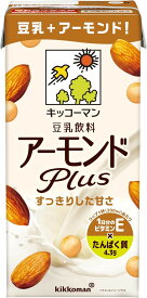 【送料無料】 キッコーマン 豆乳飲料 アーモンドPlus 1000ml 1L×1ケース/6本豆乳 アーモンドミルク 植物性ミルク
