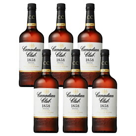 【送料無料】サントリー カナディアンクラブ リッターボトル 40度 1000ml 1L×6本/1ケース【北海道・沖縄県・東北・四国・九州地方は必ず送料が掛かります】