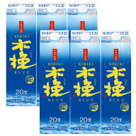 【最強配送】【送料無料】雲海酒造 木挽 BLUE ブルー 20度 パック 1800ml 1.8L×6本【一部地域送料無料対…