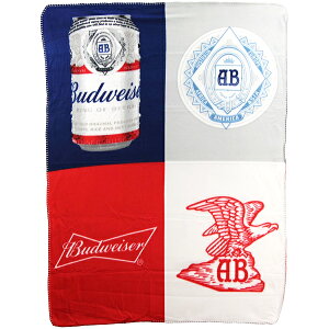 �o�h���C�U�[ �r�[���u�����h �u�����P�b�g budweiser FLEECE THROW 114×152cm�y�G�� �o�h���C�U�[ ���L�V�R �C�O �O�b�Y�z