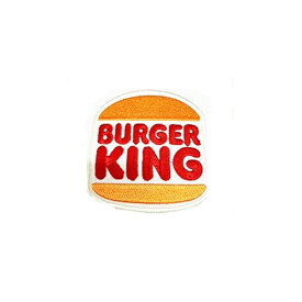 バーガーキング 刺繡ワッペン【代引不可】【着日指定不可】【BURGER KING アイロン パッチ ワッペン アメリカ 雑貨 ステッカー 刺繍 ゆうパケット】