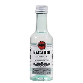バカルディ スペリオール ミニチュア 40度 50ml［並行輸入品］【代引不可】【着日指定不可】【スピリッツ ラム ポケットサイズ ミニサイズ メール便】