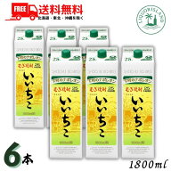【送料無料】いいちこ 25度 1.8L 1800ml パック　1ケース 6本 LSC 麦焼酎 三和酒類【東北・北海道・沖縄…