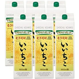 【2ケース送料無料】いいちこ 25度 1.8L 1800ml パック　2ケース 12本 麦焼酎 三和酒類【佐川急便限定】【東北・北海道・沖縄・離島の一部を除く】