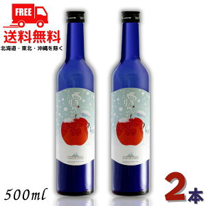 送料無料 桃川 雪りんご 500ml 瓶 2本 青森県 リキュール 【東北・北海道・沖縄・離島の一部を除く】
