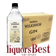 ■【送料無料 正規品】6本ケース入 ニッカ ウイルキンソン ジン 37度 1800ml(1.8L)ペットx6本※北海道・…
