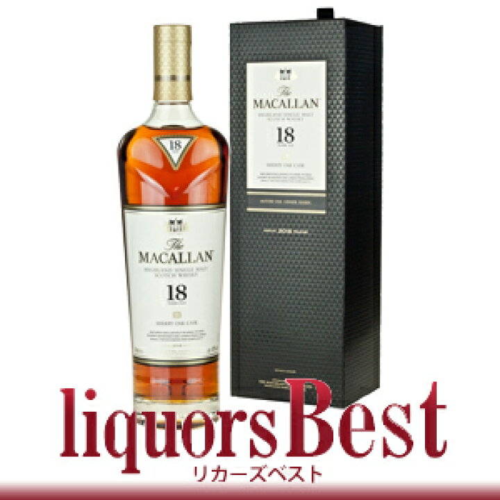 楽天市場】ザ・マッカラン 18年 シェリーオーク 43度 700ml 正規品 箱  