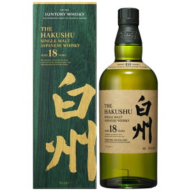 白州 18年 700ml [ ギフトカートン付 ] 43度 シングル モルト ジャパニーズ ウイスキー whiskey 国産 日本 サントリー Suntory ギフト プレゼント 贈り物 御祝 御礼