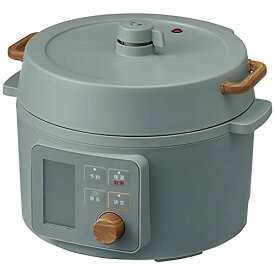 アイリスオーヤマ 電気圧力鍋 圧力鍋 炊飯器 鍋 3L 108種類うち52種類のヘルシーメニュー搭載 1台9役 1〜4人用 液晶タイプ KPC-MA3-G グリーン