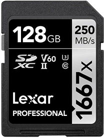 Lexar レキサープロフェッショナル1667×128GB SDXC UHS-II / U3カード（LSD128CBNA1667）