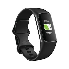【Suica対応】Fitbit Charge 5 トラッカー ブラック/グラファイト [最大7日間のバッテリーライフ/GPS搭載/スマートウォッ