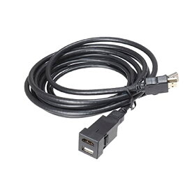 ビートソニック USB/HDMI延長ケーブル USB15 ホールサイズ23x23 トヨタ/ダイハツ車用 スペアスイッチホールがUSB/HDMI入