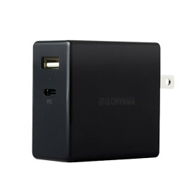 アイリスオーヤマ USB充電器 USB 2ポート(USB-A/USB-C) 65W PD 急速充電 ACアダプター コンセント 充電器 電源 折