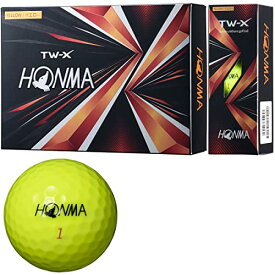 ホンマ ゴルフ ボール TW-X TW-S 2021 1ダース 12球入り ホワイト イエロー 3ピース ツアー系 スピン 飛距離 TOUR W
