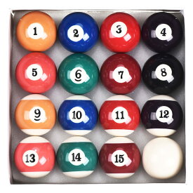 PATIKIL プールビリヤードボールセット 2-1/4規格サイズ 16個 プロフェッショナル樹脂ビリヤードボール ビリヤードゲーム 交換用完全