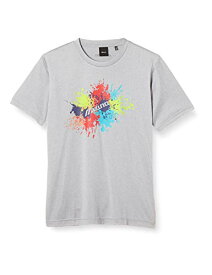 [Mizuno] スポーツスタイルウエア 半袖Tシャツ D2MA0008 グレー杢 日本 S (日本サイズS相当)