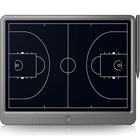 TUGAU アップグレード テニス/野球/フットボール/バスケットボールコーチングボード 15インチ大画面 電子戦略 タクティカルマーカーボード