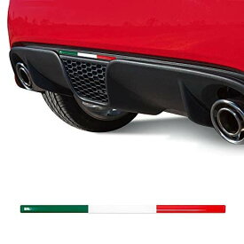 [イタリア直輸入] イタリア デザイン 車 ステッカー デカール シール 3D ストライプ トリコロール さりげないイタリアンカラー