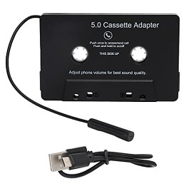 Mavis Lave 車の カセット アダプター、テープ コンバーター LED インジケーター USB 充電便利な車の自動車