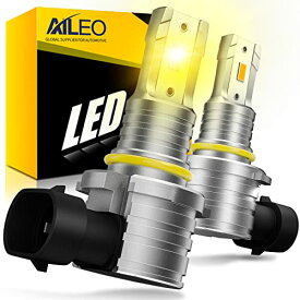 AILEO HB3 / 9005 LEDフォグランプ 車用 爆光 レモンイエロー フォグ 黄色 新車検対応 Hb3 LED ハイビーム用 300