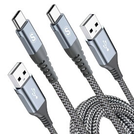 USB Type C ケーブル【5M/2本】急速充電 タイプc ケーブル【PD& QC3.0対応60W急速充電】type-c ケーブル 高速デー