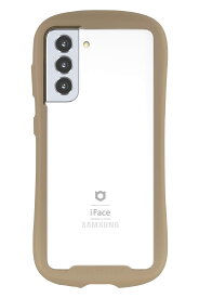 iFace Reflection Galaxy S21 5G ケース クリア 強化ガラス [ベージュ]