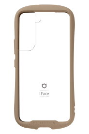 iFace Reflection Galaxy S22 ケース クリア 強化ガラス (ベージュ)【スマホケース SC51C SCG13 ギャラク