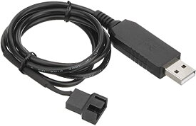 AINEX ファン用USB電源変換ケーブル 12V昇圧タイプ CA-USB12VA