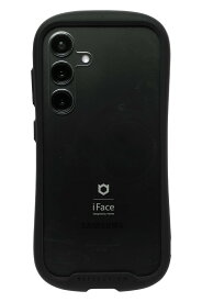 iFace Reflection Galaxy S24 ケース クリア 強化ガラス (ブラック)【 耐衝撃 スマホケース ギャラクシー s24