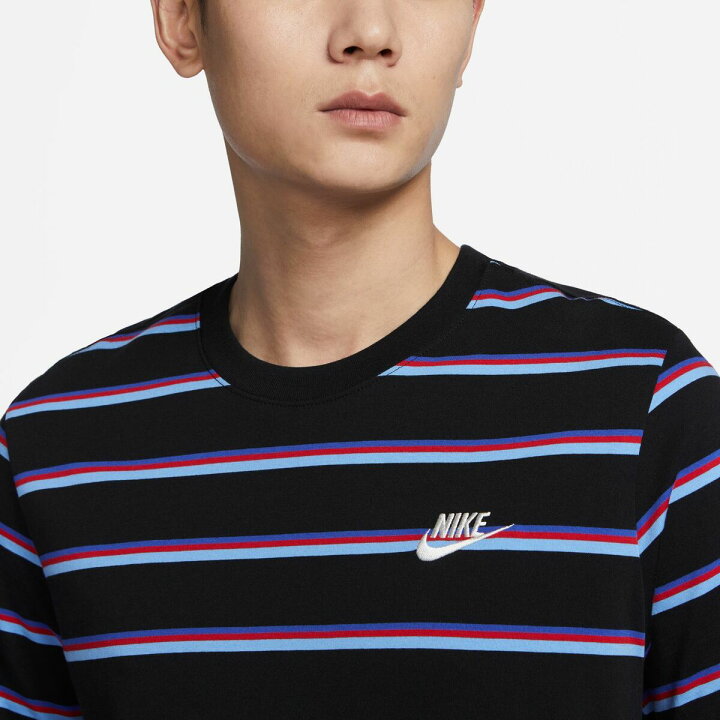 楽天市場】NIKE NSW クラブ ストライプ S/S TシャツDZ2986 ブラック 