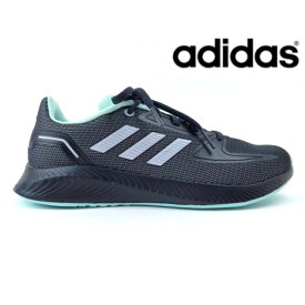 adidas アディダス コアファイトK GV7360ブラック/グレー/サックス ランニングシューズスニーカー シューズ 運動靴 紐靴 黒 レースアップレディース