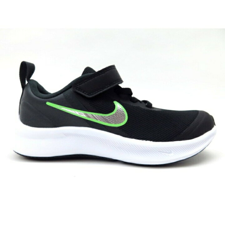 楽天市場 Nike ナイキ スターランナー3 Psv Da2777ブラック シルバー 006 子供 ジュニア ナイキスニーカーキッズ マジック 男の子 ランニングシューズ 紐なし通学 体育 Lise