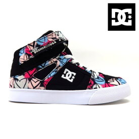 DC SHOE PURE HIGH-TOP EVDK231009 ブラックマルチ(KMI) 子供靴ピュアハイトップ キッズ ジュニア マジックテープハイカットスニーカー ディーシーシューズ