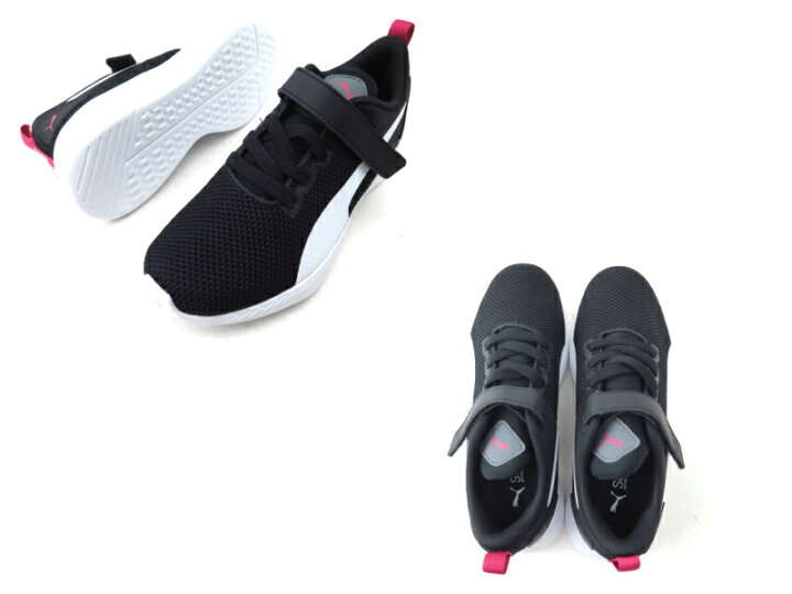 楽天市場 プーマ Puma フライヤー ランナー V Ps 06 黒 白ジュニア スニーカー マジック ランニングシューズ紐無し 男の子 女の子 通学 体育 学校 運動会 レディース Lise